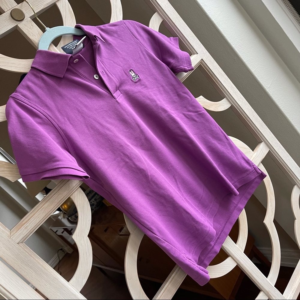 PsychoBunny boys size L (14-16) purple polo